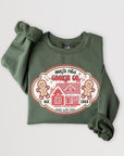 North Pole Gingerbread Cookie Graphic Sweatshirts