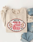 North Pole Gingerbread Cookie Graphic Sweatshirts