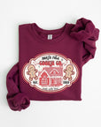 North Pole Gingerbread Cookie Graphic Sweatshirts