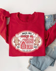 North Pole Gingerbread Cookie Graphic Sweatshirts