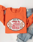 North Pole Gingerbread Cookie Graphic Sweatshirts