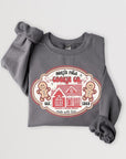 North Pole Gingerbread Cookie Graphic Sweatshirts