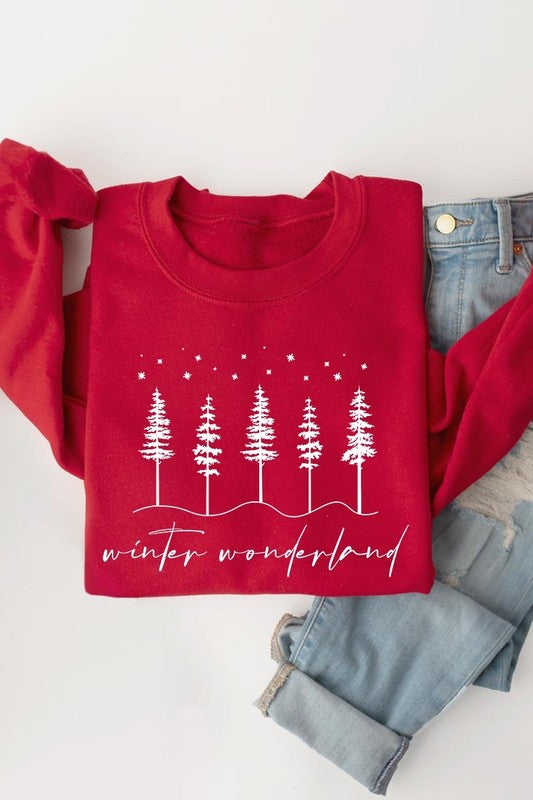 Winter Wonderland Graphic Fleece Sweatshirts