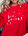 Let it Snow Graphic Fleece Sweatshirts