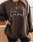 Let it Snow Graphic Fleece Sweatshirts