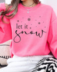 Let it Snow Graphic Fleece Sweatshirts