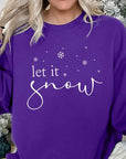 Let it Snow Graphic Fleece Sweatshirts