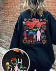 Christmas Movie Story Graphic Fleece Sweatshirts