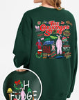 Christmas Movie Story Graphic Fleece Sweatshirts