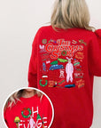 Christmas Movie Story Graphic Fleece Sweatshirts