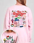 Christmas Movie Story Graphic Fleece Sweatshirts