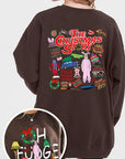 Christmas Movie Story Graphic Fleece Sweatshirts