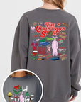 Christmas Movie Story Graphic Fleece Sweatshirts