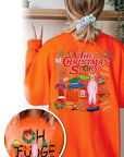 Christmas Movie Story Graphic Fleece Sweatshirts