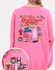 Christmas Movie Story Graphic Fleece Sweatshirts