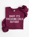 Baby It's Freaking Cold Outside Graphic Sweatshirt