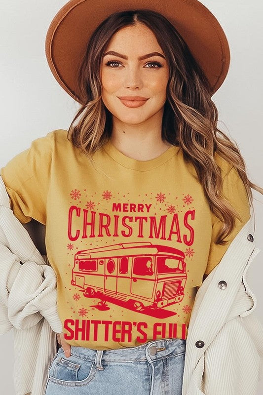 Merry Christmas Shitter&#39;s Full Graphic Tee