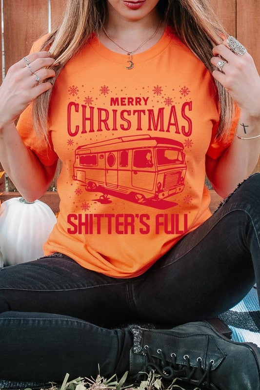 Merry Christmas Shitter&#39;s Full Graphic Tee