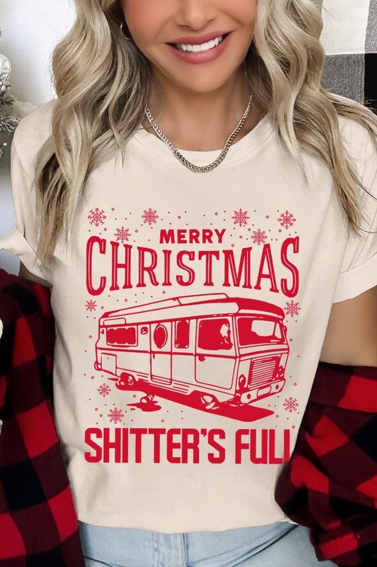 Merry Christmas Shitter&#39;s Full Graphic Tee