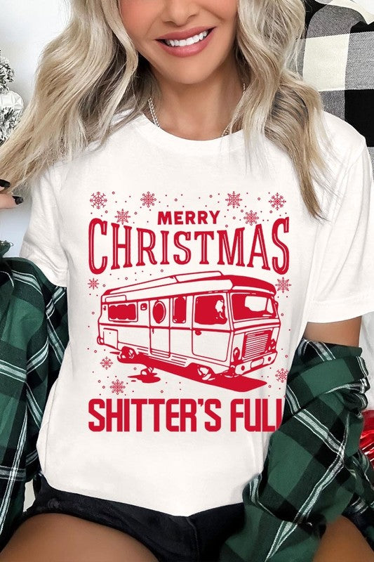 Merry Christmas Shitter&#39;s Full Graphic Tee