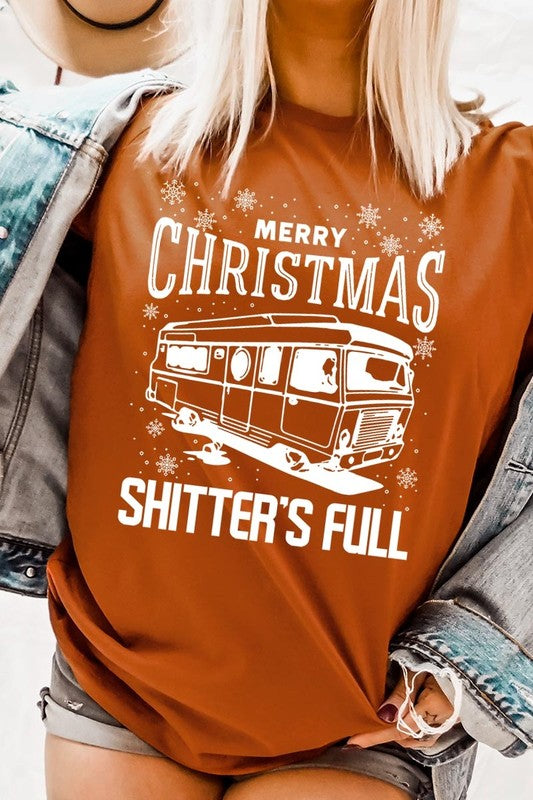 Merry Christmas Shitter&#39;s Full Graphic Tee