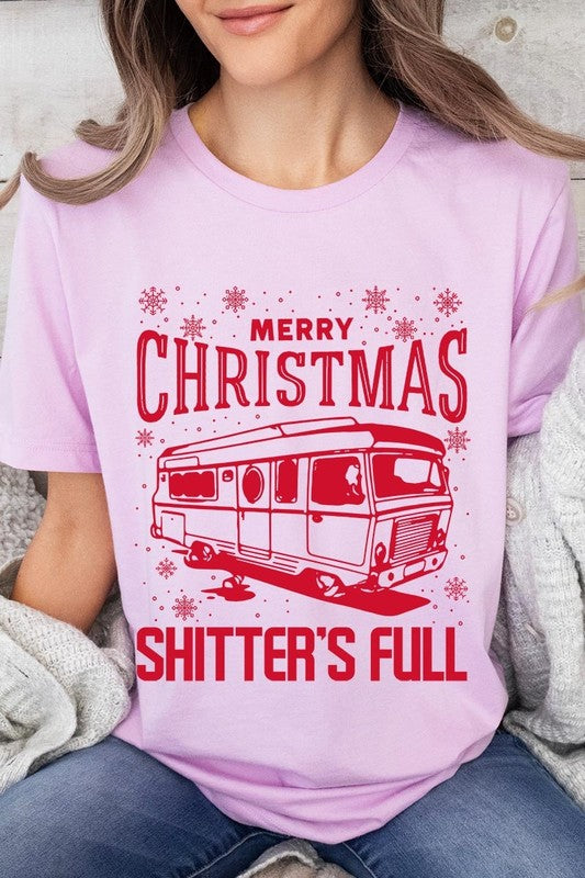 Merry Christmas Shitter&#39;s Full Graphic Tee