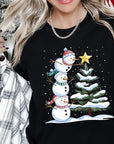 Cute Christmas Snowman Graphic Tee