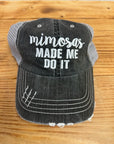 Mimosas Made Me Do It Embroidered Trucker Hat