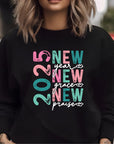 2025 New Year Graphic Crew Sweatshirt