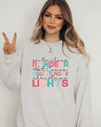 PLUS Santa  Reindeer Hot Cocoa Christmas Sweatshirt