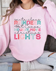 Santa  Reindeer Hot Cocoa Christmas Sweatshirt