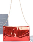 Color Mirror Envelope Clutch Swing Bag