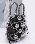 Metallic Beaded Petite Party Swing Bag