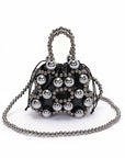 Metallic Beaded Petite Party Swing Bag