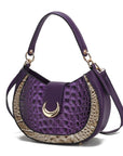 MKF Jain Croc-Embossed Shoulder Bag