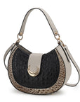 MKF Jain Croc-Embossed Shoulder Bag