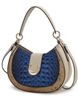 MKF Jain Croc-Embossed Shoulder Bag