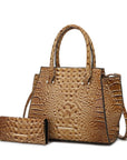 MKF Collection Viridiana Croc-Embossed Tote Bag