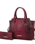 MKF Collection Viridiana Croc-Embossed Tote Bag