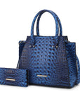 MKF Collection Viridiana Croc-Embossed Tote Bag