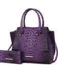 MKF Collection Viridiana Croc-Embossed Tote Bag