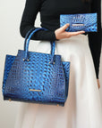 MKF Collection Viridiana Croc-Embossed Tote Bag