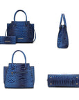 MKF Collection Viridiana Croc-Embossed Tote Bag