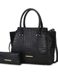 MKF Collection Viridiana Croc-Embossed Tote Bag