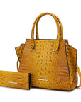 MKF Collection Viridiana Croc-Embossed Tote Bag