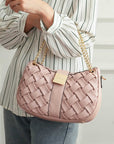 MKF Solari Braided Chain Shoulder Bag by Mia K