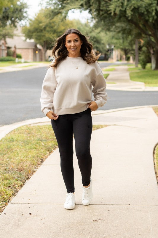 Julia Rose |Black FULL LENGTH Leggings with POCKETS