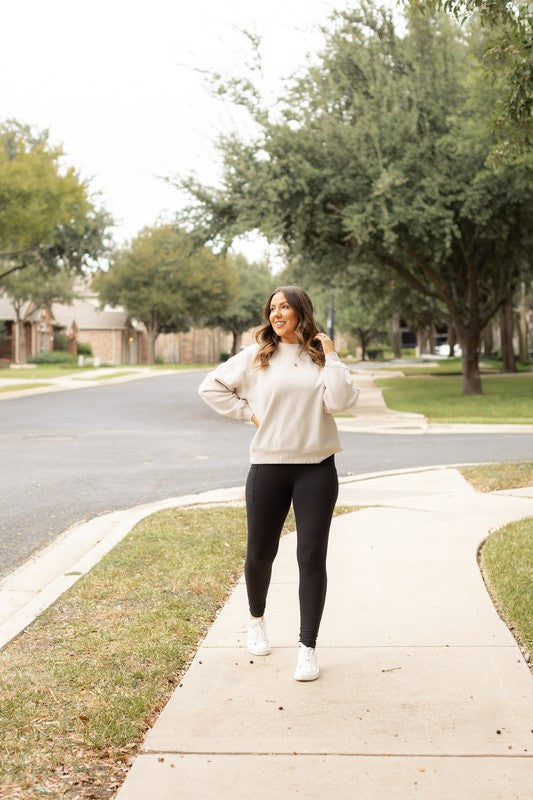 Julia Rose |Black FULL LENGTH Leggings with POCKETS