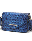 MKF Vanta Solid Croc-Embossed Saddle Bag by Mia K