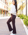 Julia Rose The Rhea Brown Bootcut Leggings